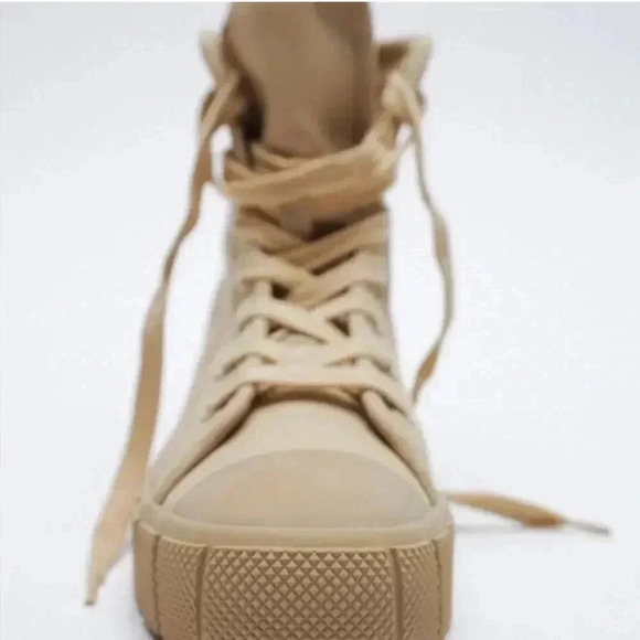 ZARA HIGH-TOP SNEAKERS size 39 - Picture 3 of 13